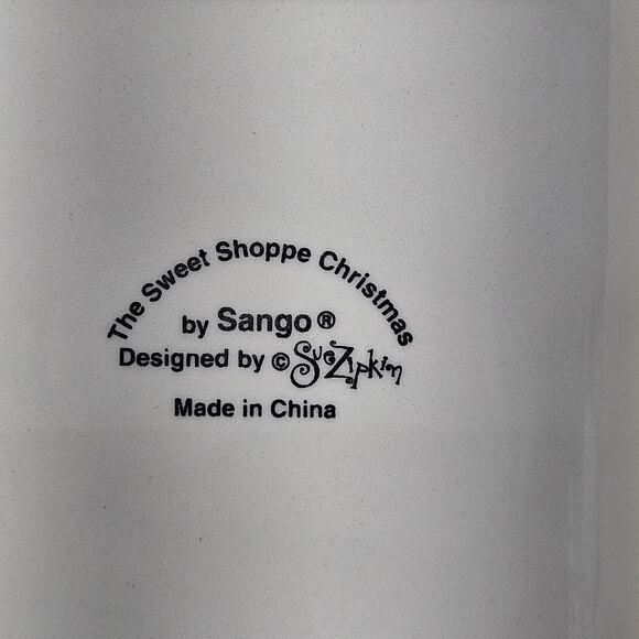 Sango The Sweet Shoppe Christmas 4 Part Relish Tray Divided Dish Sue Zipkin 3041 - Picture 7 of 7